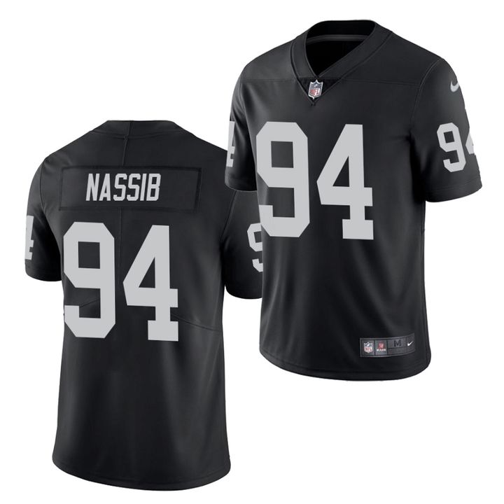 Men Oakland Raiders #94 Carl Nassib Nike Black Limited NFL Jersey->oakland raiders->NFL Jersey